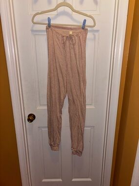 American Apparel Pale Pink Drawstring Jogger Pants